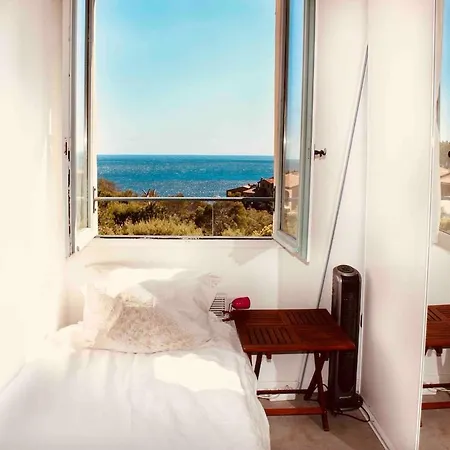 Panoramic Sea View In Private With Pool * 泰晤勒·苏尔·梅尔